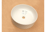 Washbasin 44x14.5 cm countertop white mat Art Ceram Rombo- sanitbuy.pl