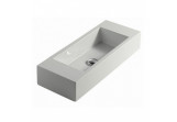 Wall-hung washbasin Galassia Plus Design 75x30cm, without hole, white 