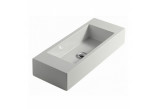 Wall-hung washbasin Galassia Plus Design 75x30cm, without hole, white - sanitbuy.pl