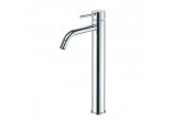 Washbasin faucet standing tall without pop Paffoni Light black mat, LIG081NO