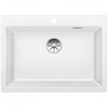 Blanco Pleon 8 Zlewozmywak granitowy Silgranit PuraDur jednokomorowy 70x51 cm without pop-up, perłowoszary- sanitbuy.pl