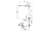 Washbasin faucet Paffoni Rock tall without pop, chrome