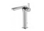 Washbasin faucet Paffoni Rock tall with waste click clack, chrome