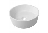 Countertop washbasin Omnires BARI M+ 38x12,4 cm white