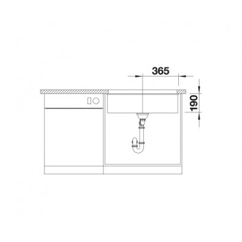 Zlewozmywak Blanco Subline 700-U Siligranit PuraDur 73x46 without pop autoamtycznego, antracyt- sanitbuy.pl