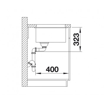 Zlewozmywak Blanco Subline 700-U Level Siligranit PuraDur 73x46cm without pop, z koszykiem, antracyt- sanitbuy.pl