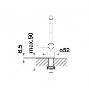 Kitchen faucet Blanco Lanora, stainless steel, szczotkowana- sanitbuy.pl