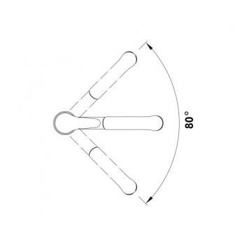 Kitchen faucet Blanco Daras-F, chrome- sanitbuy.pl