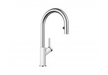 Kitchen faucet Blanco Carena-S Vario Siligranit-Look with pull-out spray, perłowoszary/chrome- sanitbuy.pl