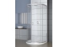 Cabin Radaway Premium Plus p 1000x900 mm wallmounted, semicircular with door dwuczęściowymi, glass brązowe