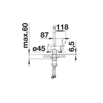 Kitchen faucet Blanco Fontas II, chrome- sanitbuy.pl