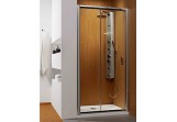 Door for recess installation Radaway Premium Plus DWJ 1200 mm sliding, glass brązowe