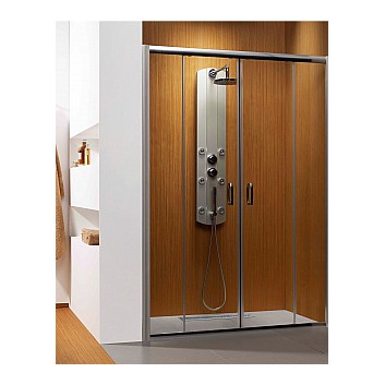 Drzwi do wnęki Dolphi Radaway Premium Plus DWD 1400 mm podwójne, przesuwne, szkło przejrzyste- sanitbuy.pl