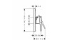 Shower mixer Axor Citterio E single lever concealed, external part, chrome- sanitbuy.pl