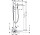 Bath tap Axor Uno freestanding spout 26,4cm holder Zero, chrome, 45416000
