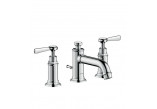 Washbasin faucet Axor Montreux two-handle 3-hole with cross handles, with pop-up waste, chrome- sanitbuy.pl