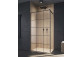 Shower cabin Walk-In Radaway Modo New Black II Factory 130, glass transparent, wys. 200cm, profil black- sanitbuy.pl