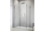 Door part left 1/2 Radaway Arta DWD+S 40x200 cm profil chrome, z zawiasem narożnym- sanitbuy.pl
