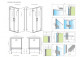 Door part left 1/2 Radaway Arta DWD+S 40x200 cm profil chrome, z zawiasem narożnym- sanitbuy.pl