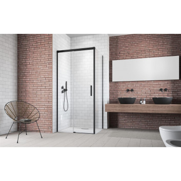 Door sliding Radaway Idea Black KDJ 100 LEWE 98-99.5x200.5cm, glass transparent, profil black- sanitbuy.pl