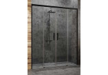 Door for recess installation Radaway Idea Black DWD 140x200.5cm, profil black, glass transparent- sanitbuy.pl