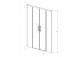 Door for recess installation Radaway Idea Black DWD 140x200.5cm, profil black, glass transparent- sanitbuy.pl