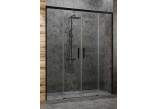 Door for recess installation Radaway Idea Black DWD 200 200x200.5cm, profil black, glass transparent