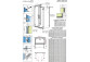 Door shower Radaway Arta DWD+2S 80x200 cm prodil chrome, glass transparent- sanitbuy.pl