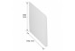 Side panel Cersanit Lorena 70x58cm, white- sanitbuy.pl