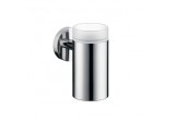 Cup Hansgrohe Logis for teeth cleaning - brushed nickel