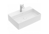 Villeroy & Boch Memento 2.0 Countertop washbasin 60x42 cm without overflow with coating CeramicPlus, white 