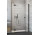 Door for recess installation Radaway Essenza New Black DWJS 120 cm left ze ściankami bocznymi S, profil black glass transparent