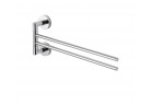 Hanger for towels Stella Classic double arm movable, chrome