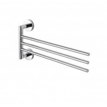 Hanger for towels Stella Classic trójramienny movable, chrome- sanitbuy.pl