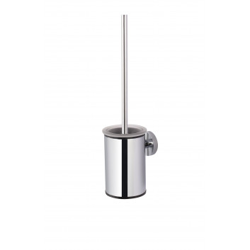 Brush WC Stella Classic low freestanding metalowy container wkład szklany, chrome- sanitbuy.pl