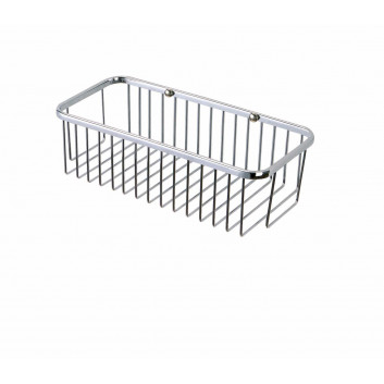 Basket Stella 30.5x14.5 cm, chrome- sanitbuy.pl