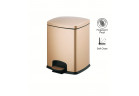 Basket/container Stella Premium na odpady rectangular 5L, gold