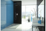 Shower enclosure Sanplast TX Walk-In 110x190 cm, silver profile shiny, glass transparent- sanitbuy.pl