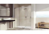 Door shower Huppe Aura Elefance 1-piece 120x190cm Anti-Plaque, matt silver profile, transparent glass - sanitbuy.pl