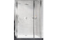 Swing door Novellini Young 2.0 2P+F 100m with side panel, silver profile transparent glass- sanitbuy.pl