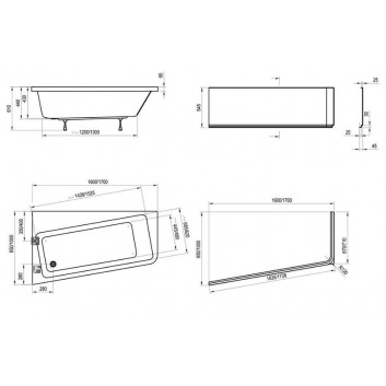 Shower tray prysznicowy Ravak Galaxy Gigant Pro 10° kompozyt 120x90cm lewy, white- sanitbuy.pl