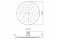 Overhead shower Zucchetti Isyfresh round fi 20cm, chrome- sanitbuy.pl