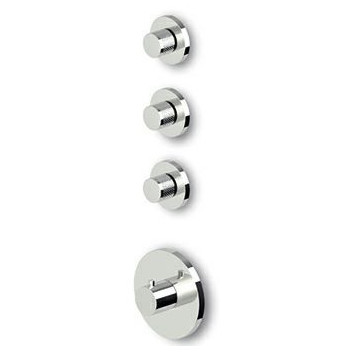 Shower mixer Zucchetti Isystick concealed termostatic z 2 valves odcinającymi, chrome- sanitbuy.pl