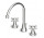 Washbasin faucet Zucchetti Agora tall 27,4cm 3-hole , chrome