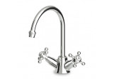 Washbasin faucet Zucchetti Agora standing 1-hole spout fixed, chrome