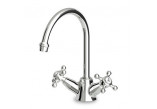 Washbasin faucet Zucchetti Agora standing 3-hole spout fixed tall 24cm, chrome- sanitbuy.pl