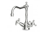 Washbasin faucet Zucchetti Agora standing 1-hole spout fixed zakrzywiona, chrome