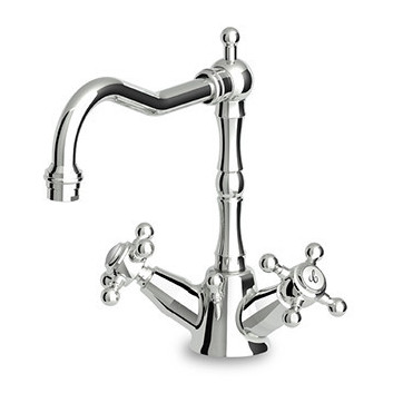 Washbasin faucet Zucchetti Agora standing 1-hole spout fixed, chrome- sanitbuy.pl