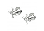 Shower mixer Zucchetti Agora two-handle wall mounted, chrome- sanitbuy.pl