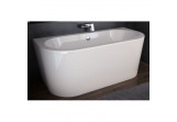 Besco Vista bathtub freestanding 150x75 cm wallmounted white WKV-150-WS